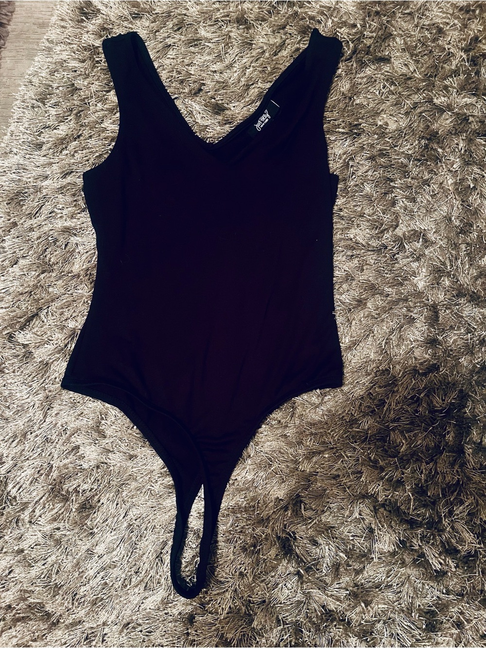 Classic Black V-Neck Women’s Bodysuit